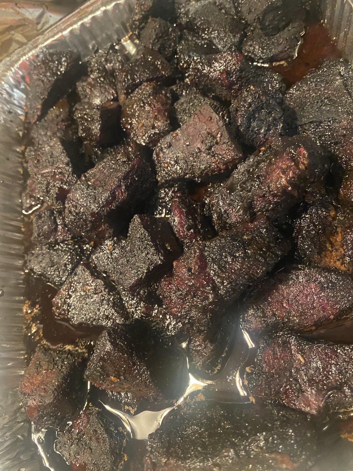 Smoked burnt ends