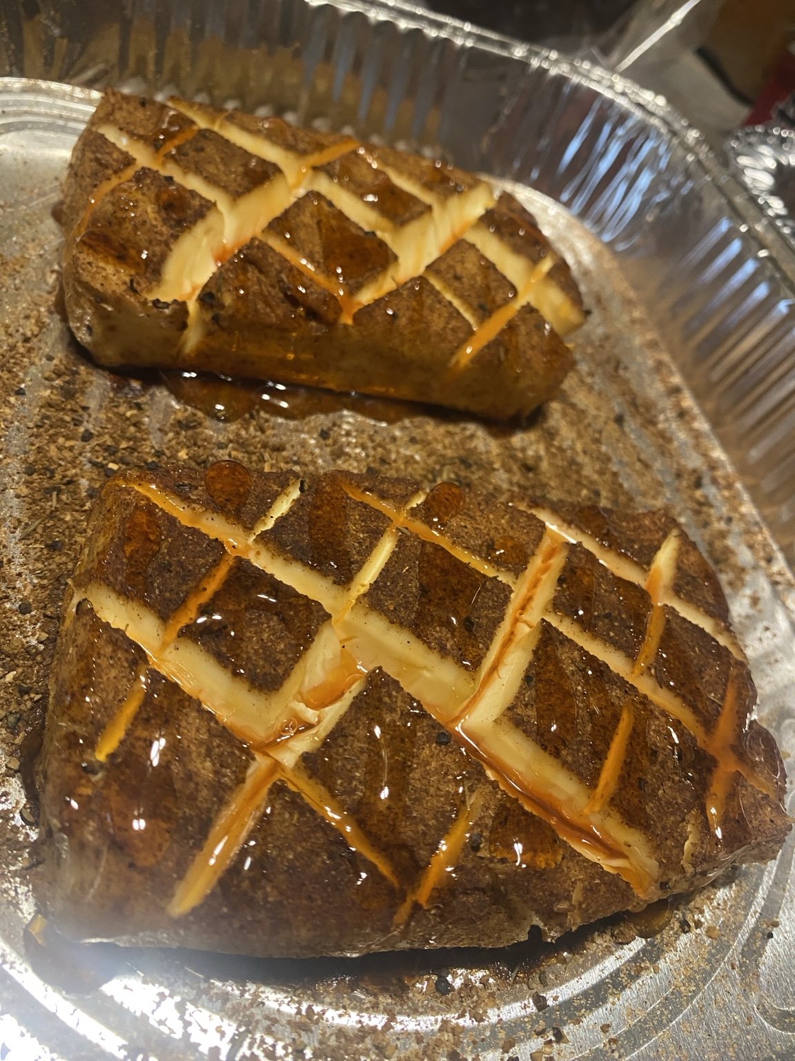 Prepared BBQ potatoes